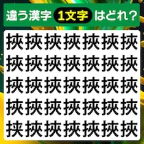 【間違い探し】違う文字はど～れだ！【毎日脳トレ】