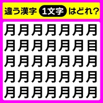【間違い探し】どの1文字が違うかな？【毎日脳トレ】