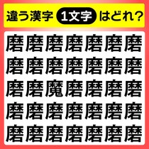 【間違い探し】違う文字を探してね！【毎日脳トレ】