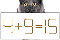 【マッチ棒パズル】正しい式に直せる？「4＋9＝15」【毎日脳トレ】
