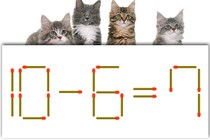 【マッチ棒パズル】正しい式にできる？「10－6＝7」【毎日脳トレ】
