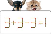 【マッチ棒パズル】正しい式にしてください！「3＋3－3＝1」【毎日脳トレ】