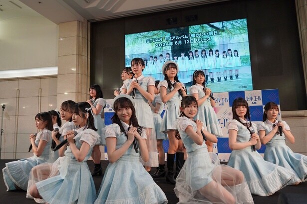 STU48、1stアルバム『懐かしい明日』発売記念ミニライブ＆握手会で「感謝の気持ちでいっぱいです」