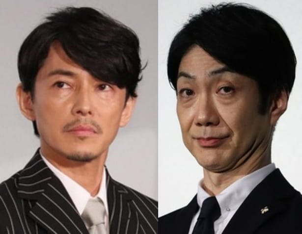 本当は仲良し…ニコニコな藤木直人＆野村萬斎、2人でハートを作るレアショットに「ギャップにほっこり」＜アンチヒーロー＞