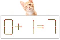 【マッチ棒パズル】正しい式にしよう！「0+1=7」【毎日脳トレ】