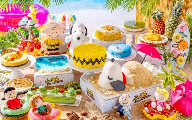 ヒルトン名古屋のスイーツビュッフェ「Snoopy Summer Beach Time」を開催。スヌーピーと仲間たちが夏のスイーツになって登場！