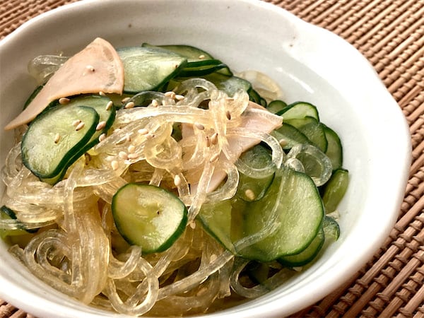 【胡瓜が食べたい常備菜】パリ♪シャク♪もちもち♡食感の渋滞「春雨サラダ」作ろう！春雨の種類を選べ！