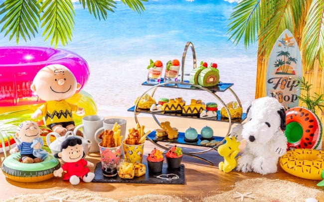 ヒルトン名古屋、スヌーピーのアフタヌーンティー「Snoopy Summer Beach Time」開催