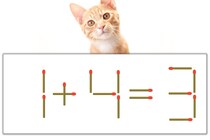 【マッチ棒パズル】正しい式にしよう！「1+4=3」【毎日脳トレ】