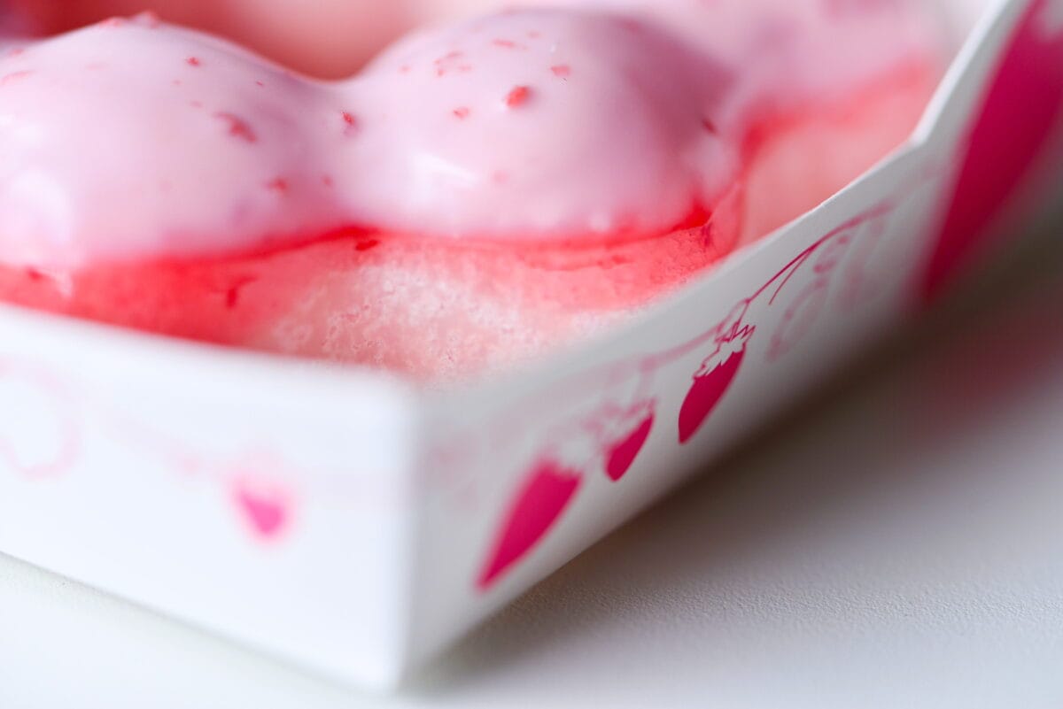 いちご感に満足【ミスド】白いポン・デ・いちごみるく ダブルいちご