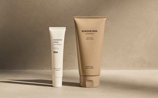 BORDER FREE cosmeticsから、レチノール（※1）入りフェイスクリームとボディクリームが発売