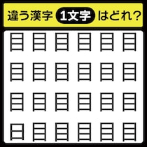 「1文字だけ違う……！」漢字間違い探しで脳トレしよう！【毎日脳トレ】【クイズ】