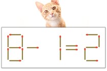 【マッチ棒パズル】正しい式にしよう！「8-1=2」【毎日脳トレ】