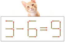 【マッチ棒パズル】正しい式にしよう！「3-6=9」【毎日脳トレ】