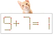 【マッチ棒パズル】正しい式にしよう！「9+7=1」【毎日脳トレ】