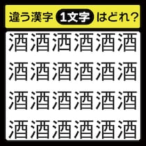 「1文字だけ違う……！」漢字間違い探しで脳トレしよう！【毎日脳トレ】【クイズ】