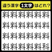 「1文字だけ違う……！」漢字間違い探しで脳トレしよう！【毎日脳トレ】【クイズ】