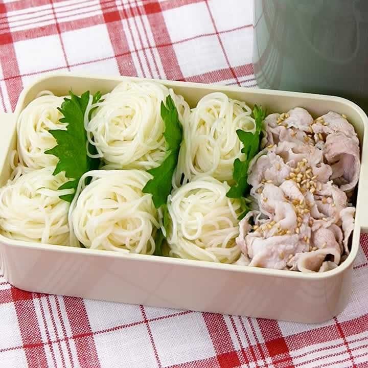 スープジャーで楽々！そうめん弁当