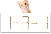 【マッチ棒パズル】正しい式にしよう！「1-8=1」【毎日脳トレ】