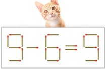 【マッチ棒パズル】正しい式にしよう！「9-6=9」【毎日脳トレ】