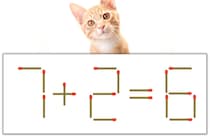 【マッチ棒パズル】正しい式にしよう！「7+2=6」【毎日脳トレ】