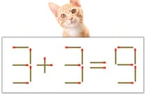 【マッチ棒パズル】正しい式にしよう！「3+3=9」【毎日脳トレ】