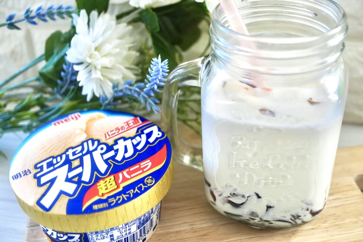 【コーヒーゼリー×アイス】ちゅるん食感！「SNSで噂」のシェイクを作ってみた♪