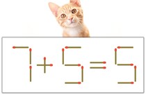 【マッチ棒パズル】正しい式にしよう！「7+5=5」【毎日脳トレ】
