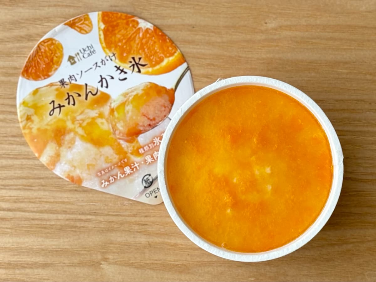 「懐かしい味わい」【ローソン】話題の「みかんかき氷」食べてみた!