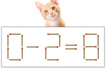 【マッチ棒パズル】正しい式にしよう！「0-2=8」【毎日脳トレ】