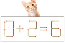 【マッチ棒パズル】正しい式にしよう！「0+2=6」【毎日脳トレ】