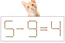 【マッチ棒パズル】正しい式にしよう！「5-9=4」【毎日脳トレ】
