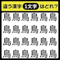 「1文字だけ違う……！」漢字間違い探しで脳トレしよう！【毎日脳トレ】【クイズ】