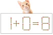【マッチ棒パズル】正しい式にしよう！「1+0=8」【毎日脳トレ】