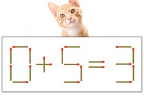 【マッチ棒パズル】正しい式にしよう！「0+5=3」【毎日脳トレ】
