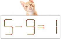 【マッチ棒パズル】正しい式にしよう！「5-9=1」【毎日脳トレ】