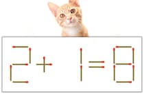 【マッチ棒パズル】正しい式にしよう！「2+1=8」【毎日脳トレ】