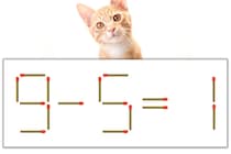 【マッチ棒パズル】正しい式にしよう！「9-5=1」【毎日脳トレ】