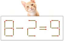 【マッチ棒パズル】正しい式にしよう！「8-2=9」【毎日脳トレ】