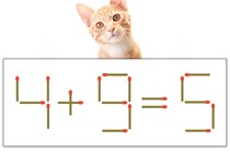 【マッチ棒パズル】正しい式にしよう！「4+9=5」【毎日脳トレ】