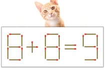 【マッチ棒パズル】正しい式にしよう！「8+8=9」【毎日脳トレ】