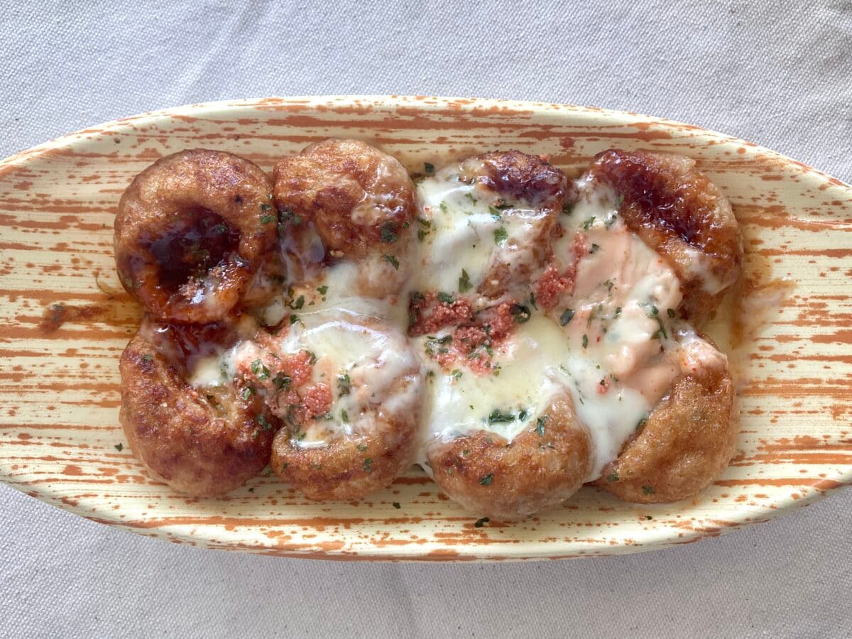 チーズ400%増量!?【ローソン】圧倒的とろふわ!明太チーズたこ焼き