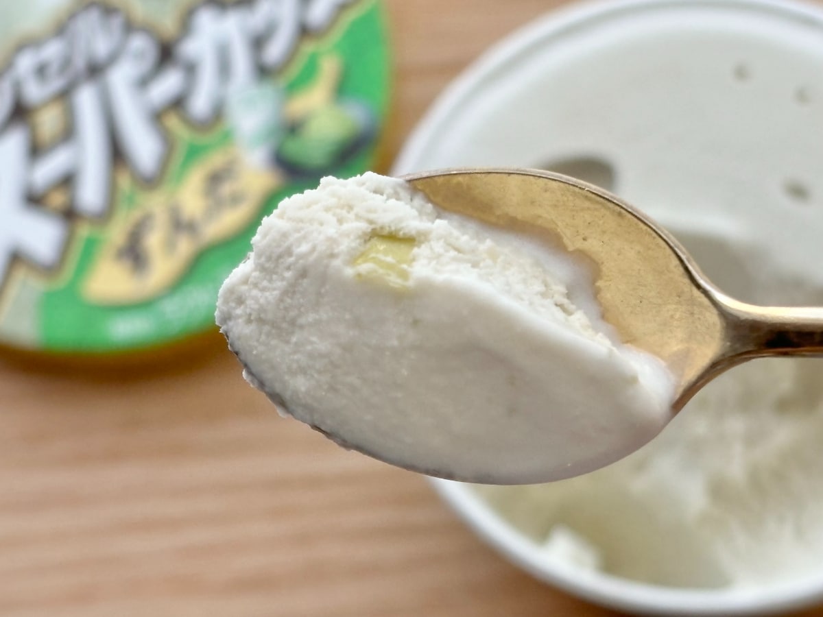 枝豆のつぶつぶ食感が新しい!【明治】スーパーカップの「ずんだ」味