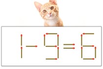 【マッチ棒パズル】正しい式にしよう！「1-9=6」【毎日脳トレ】