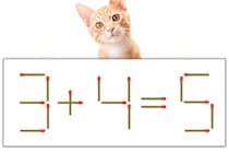 【マッチ棒パズル】正しい式にしよう！「3+4=5」【毎日脳トレ】