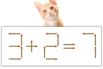 【マッチ棒パズル】正しい式にしよう！「3+2=7」【毎日脳トレ】