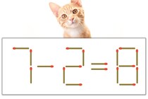 【マッチ棒パズル】正しい式にしよう！「7-2=8」【毎日脳トレ】