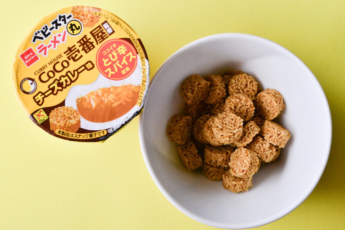 ひとくちで「ココイチ」【おやつカンパニー】ベビースターラーメン丸