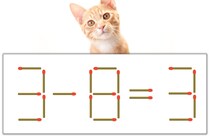 【マッチ棒パズル】正しい式にしよう！「3-8=3」【毎日脳トレ】