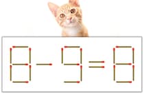 【マッチ棒パズル】正しい式にしよう！「8-9=8」【毎日脳トレ】